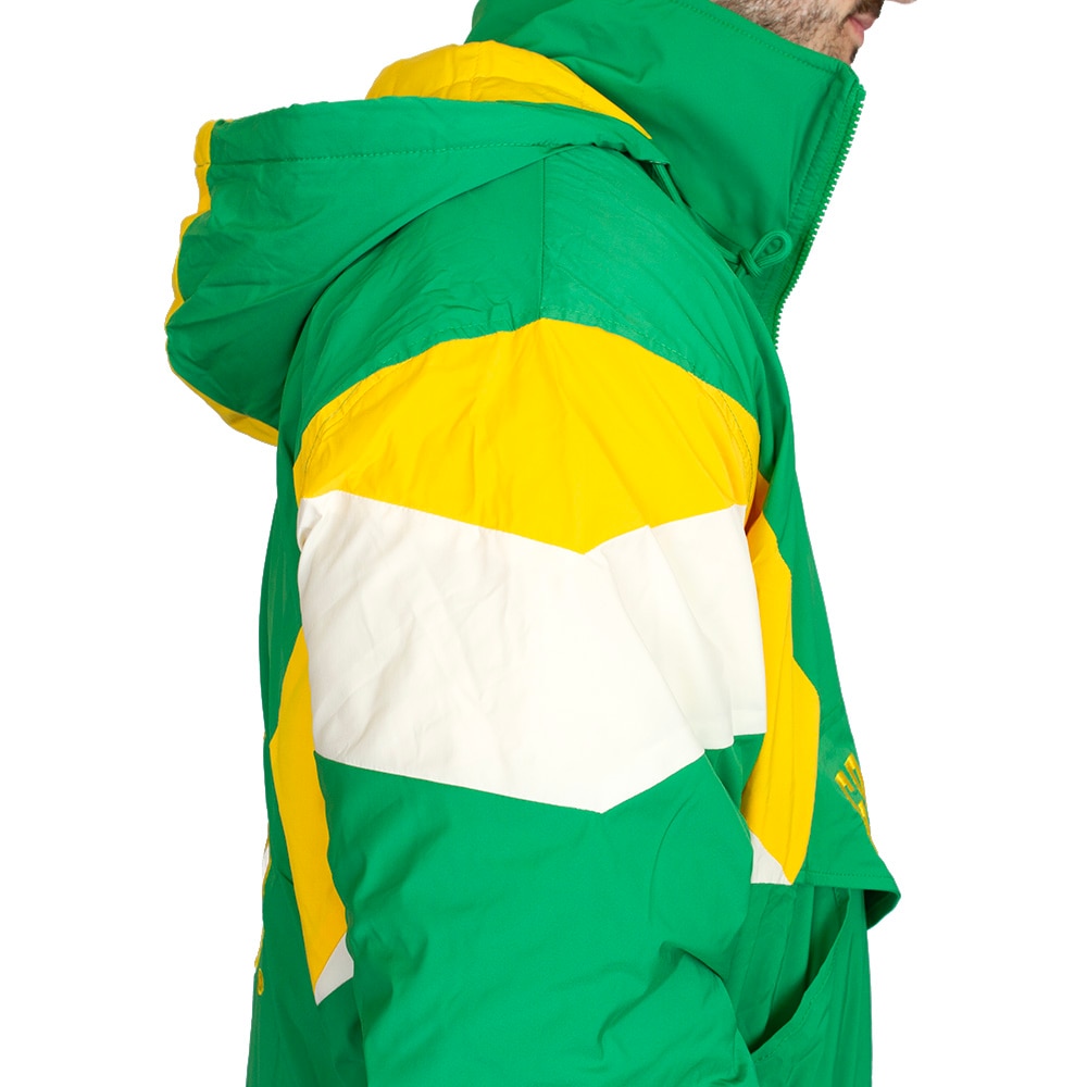 Interlocking UO, Green, Coat/Jacket, Polyester, Men, Portland Gear, Legacy, Anorak, 1/4-Zip, 986754